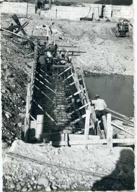 Fiume Isonzo, Gorizia. Cantiere di bonifica. Armatura, dettaglio